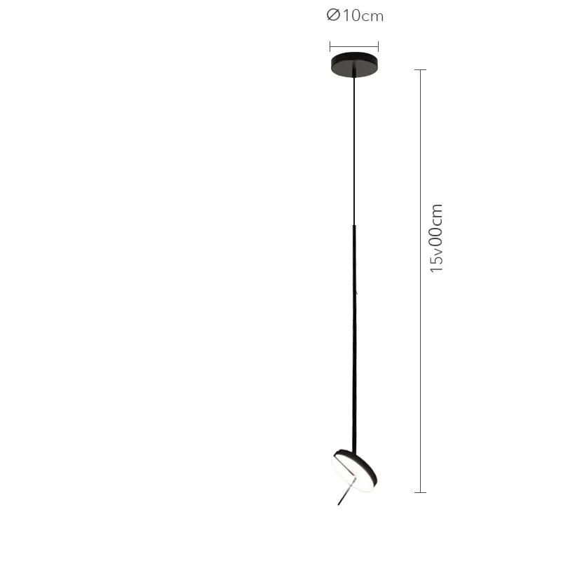 Plafonnier Led design nordique pour Tables basses de restaurant bureaux de chambre lampes suspendues noires luminaire de décoration de la maison