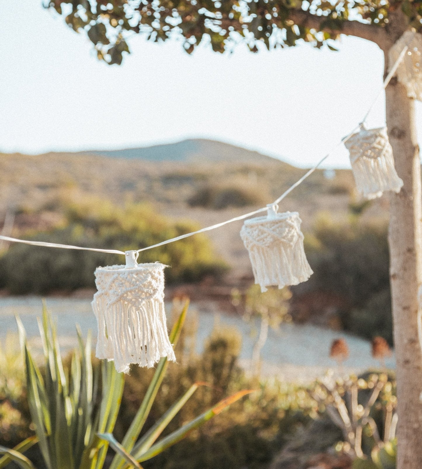Guirlande lumineuse solaire MYKONOS - Blanc chaud - Extérieur et intérieur