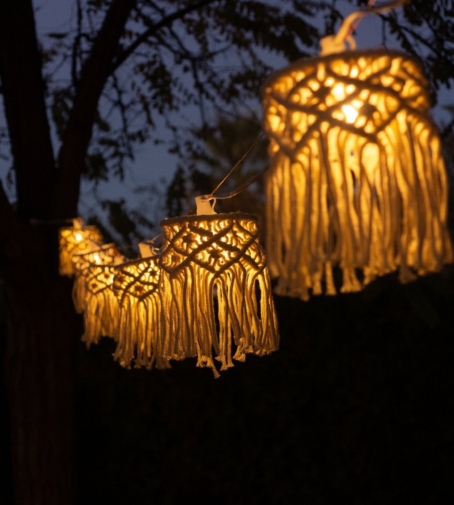 Guirlande lumineuse solaire MYKONOS - Blanc chaud - Extérieur et intérieur