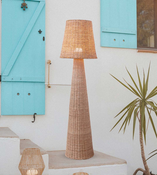 Lampadaire rechargeable nature - Style décoratif - Hauteur 165cm