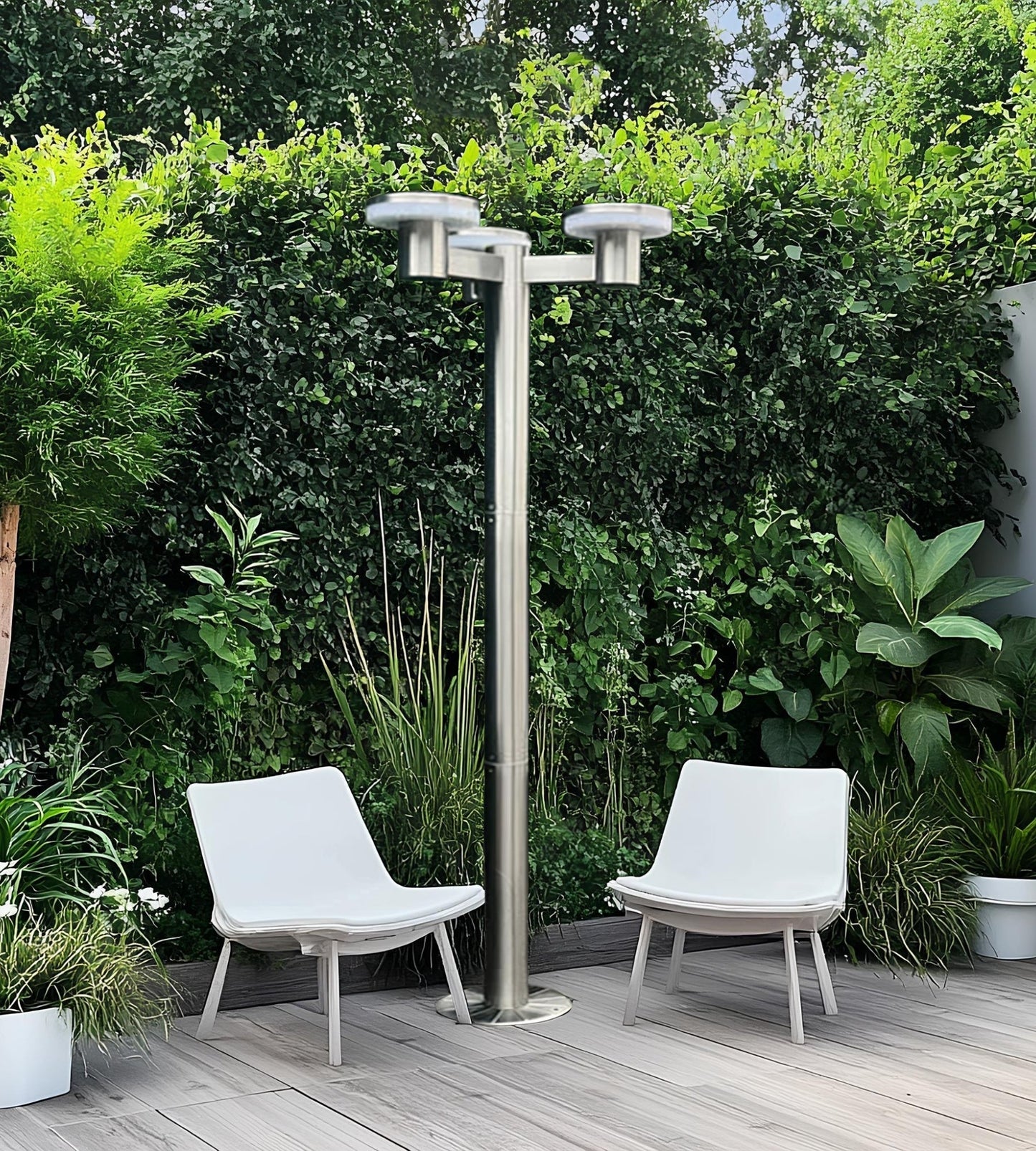 Grand Lampadaire solaire Led ALTO 3000 - Hauteur 2m - Télécommandable - 300 à 3000 lumens