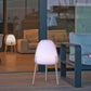 Lampe design solaire ROCKET - Éclairage blanc et multicolore réglable - Éxtérieur et Intérieur