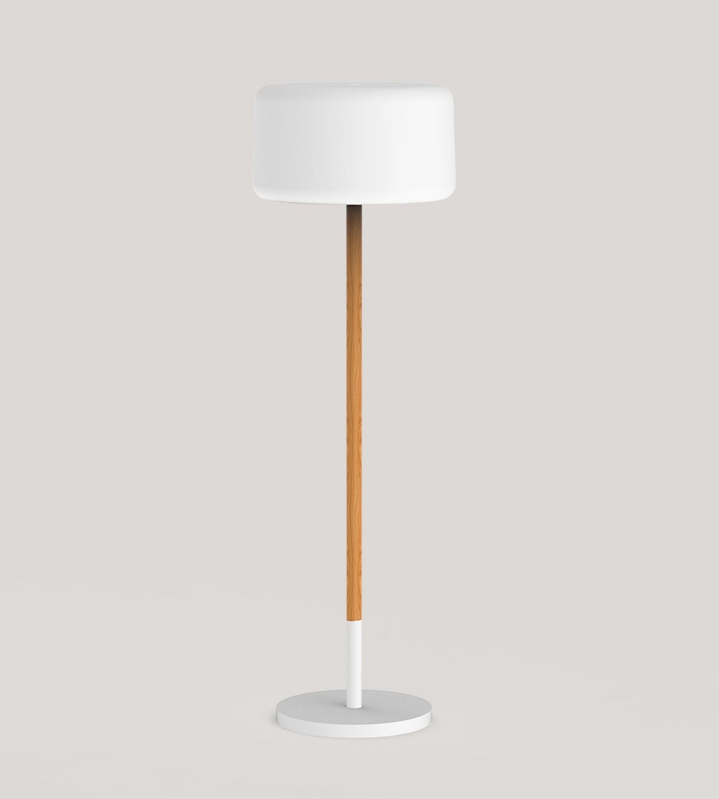 Lampe solaire 5 en 1 en bois réglable - Tige en bois