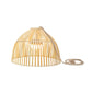 Lampe suspendue en bois rechargeable  - Design nature