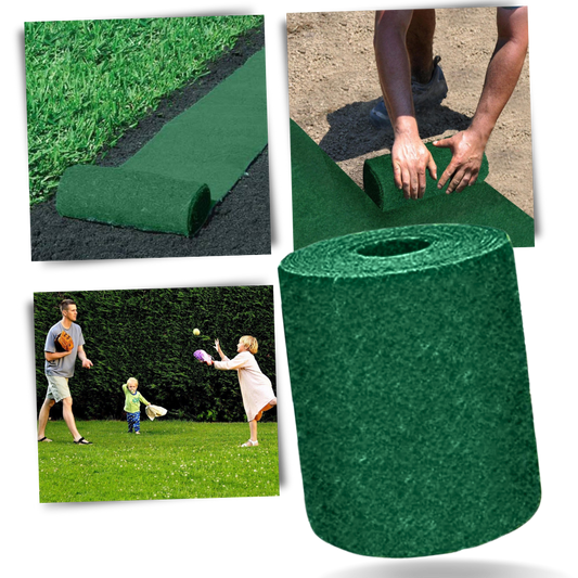 Tapis de semences de gazon vert à fixation rapide